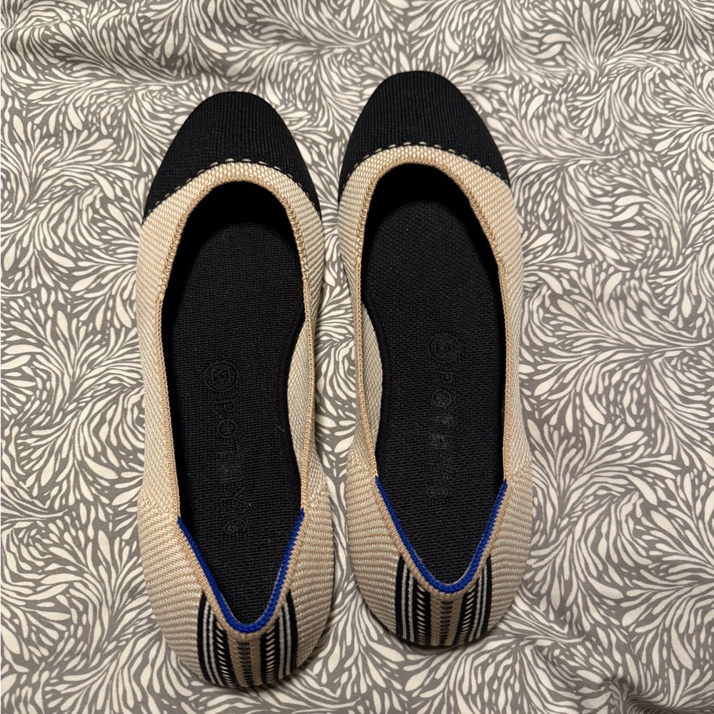 Rothy’s Square Tuxedo Points Flat
